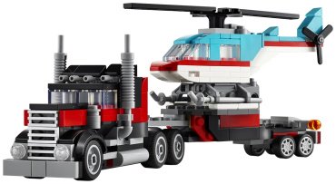 Конструктор LEGO Бортовой грузовик с вертолетом Creator 31146, деталей 270 шт купить,0