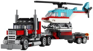 Конструктор LEGO Бортовой грузовик с вертолетом Creator 31146, деталей 270 шт купить,14390