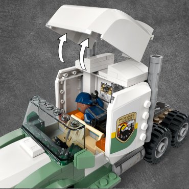 Конструктор LEGO Трейлер для Тиранозавра Jurassic World 76966, деталей 588 шт купить,0