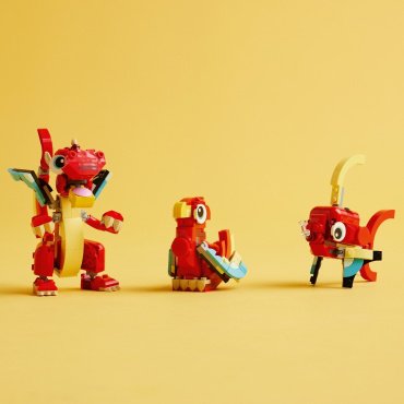 Конструктор LEGO Красный дракон Creator 31145, деталей 149 шт
