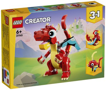 Конструктор LEGO Красный дракон Creator 31145, деталей 149 шт купить,6990