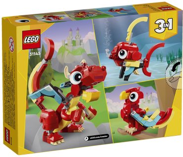 Конструктор LEGO Красный дракон Creator 31145, деталей 149 шт