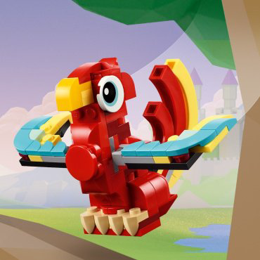 Конструктор LEGO Красный дракон Creator 31145, деталей 149 шт купить,6990