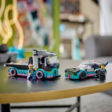 Конструктор LEGO Гоночный автомобиль и грузовик-автовоз CITY 60406, деталей 328 шт купить,NaN