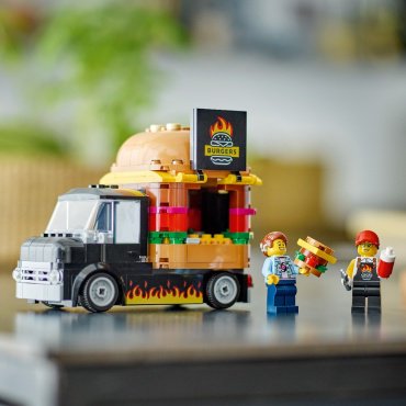 Конструктор LEGO Грузовик-бургер CITY 60404, деталей 194 шт