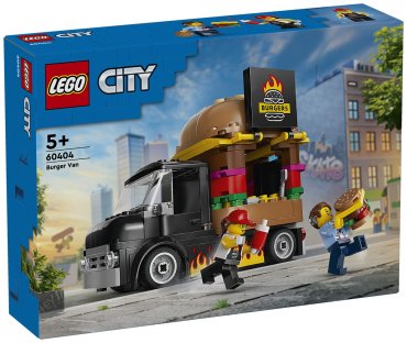 Конструктор LEGO Грузовик-бургер CITY 60404, деталей 194 шт