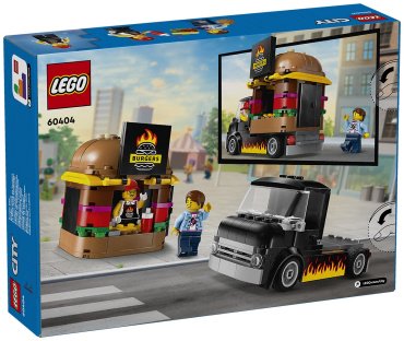 Конструктор LEGO Грузовик-бургер CITY 60404, деталей 194 шт