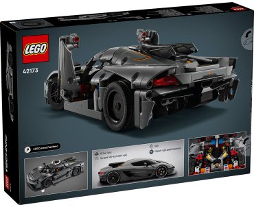 Конструктор LEGO Гиперкар Koenigsegg Jesko Absolut Grey Technic 42173, деталей 801 шт