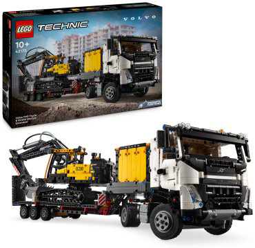 Конструктор LEGO Грузовик Volvo FMX и электрический экскаватор EC230 Technic 42175, деталей 2274 шт