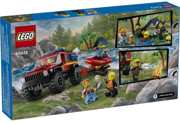 Конструктор LEGO Пожарная машина со спасательным катером CITY 60412, деталей 301 шт купить,NaN