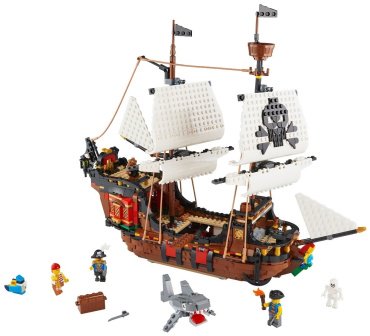 Конструктор LEGO Пиратский корабль 31109, деталей 1260 шт