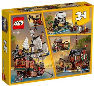 Конструктор LEGO Пиратский корабль 31109, деталей 1260 шт