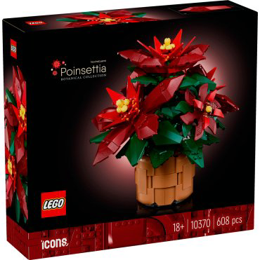 Конструктор LEGO Пуансеттия Botanicals 10370, деталей 608 шт купить,NaN