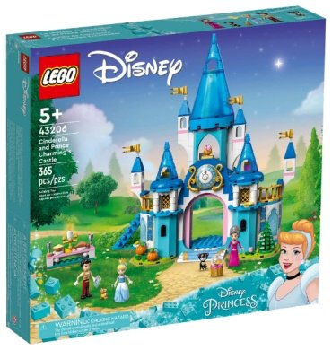 Конструктор LEGO Замок Золушки и Прекрасного принца 43206, деталей 365 шт купить,NaN