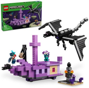 Конструктор LEGO Дракон Эндера и последний корабль Minecraft 21264, деталей 657 шт