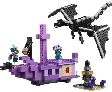 Конструктор LEGO Дракон Эндера и последний корабль Minecraft 21264, деталей 657 шт купить,NaN
