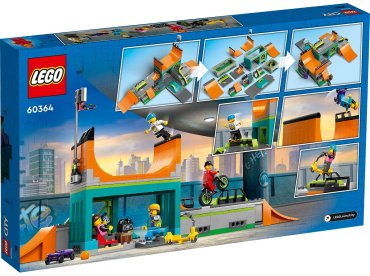 Конструктор LEGO Городской скейт-парк 60364, деталей 454 шт