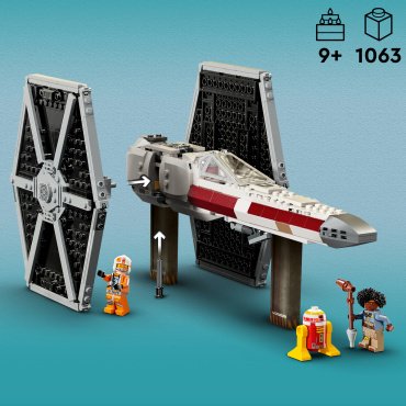 Конструктор LEGO Битва истребителей X-wing и TIE Star Wars 75393, деталей 1063 шт купить,NaN