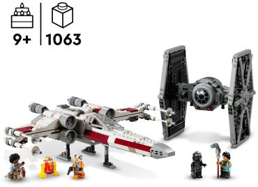 Конструктор LEGO Битва истребителей X-wing и TIE Star Wars 75393, деталей 1063 шт купить,NaN