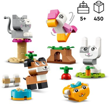 Конструктор LEGO Креативные домашние животные Classic 11034, деталей 450 шт купить,NaN