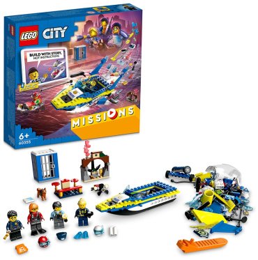 Конструктор LEGO Детективные расследования водной полиции 60355, деталей 278 шт