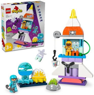 Конструктор LEGO Приключения космического корабля 3в1 DUPLO 10422, деталей 58 шт