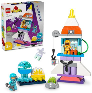 Конструктор LEGO Приключения космического корабля 3в1 DUPLO 10422, деталей 58 шт купить,NaN