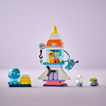 Конструктор LEGO Приключения космического корабля 3в1 DUPLO 10422, деталей 58 шт