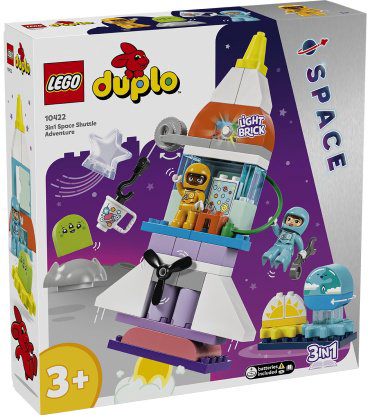 Конструктор LEGO Приключения космического корабля 3в1 DUPLO 10422, деталей 58 шт купить,NaN
