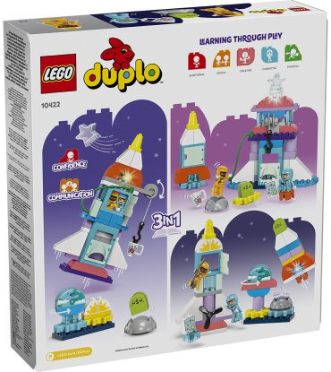 Конструктор LEGO Приключения космического корабля 3в1 DUPLO 10422, деталей 58 шт купить,NaN