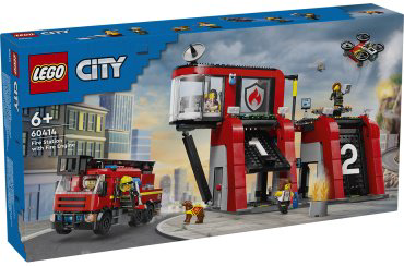Конструктор LEGO Пожарная часть с пожарной машиной CITY 60414, деталей 843 шт купить,NaN