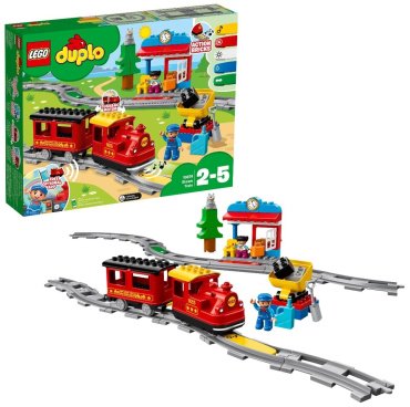 Конструктор LEGO Поезд на паровой тяге 10874, деталей 59 шт