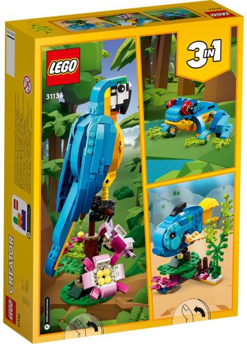 Конструктор LEGO Экзотический попугай 31136, деталей 253 шт купить,0