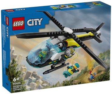 Конструктор LEGO Аварийно-спасательный вертолет CITY 60405, деталей 256 шт купить,NaN