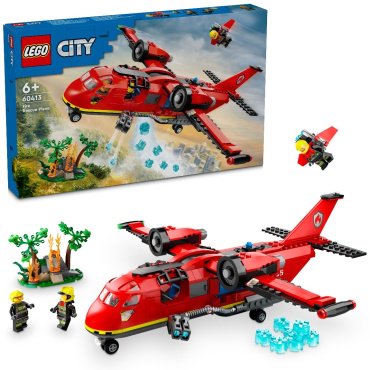 Конструктор LEGO Пожарно-спасательный самолет CITY 60413, деталей 478 шт