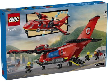 Конструктор LEGO Пожарно-спасательный самолет CITY 60413, деталей 478 шт