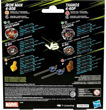 Набор Iron Man 4-80B and Thanos 4-60B Bey Blade G0278/G0287