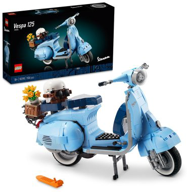 Конструктор LEGO Мотороллер Vespa 125 10298, деталей 1107 шт