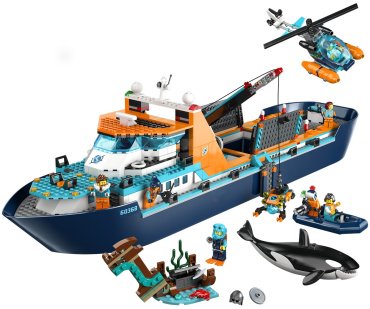 Конструктор LEGO Корабль исследователей Арктики 60368, деталей 815 шт - ForteMarket Конструктор LEGO Корабль исследователей Арктики 60368, деталей 815 шт купить,0