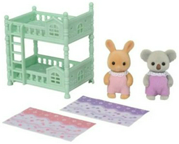 Набор Двухъярусная кровать и малыши Солнечный кролик и Коала Sylvanian Families 5780