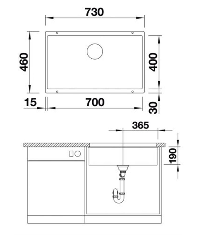 Кухонная мойка Blanco Subline Level 700-U  523446 белый  купить,NaN