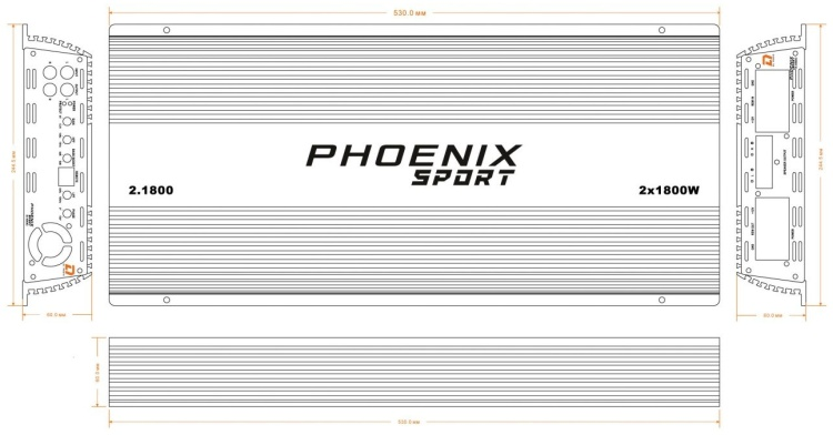 DL Audio Phoenix Sport 2.1800 2200 Вт 2 канальный купить,177961
