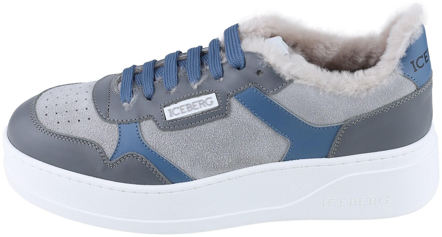 Кеды ICEBERG серый, синий