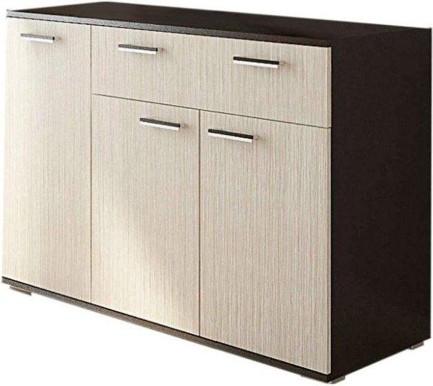 Комод Den store Квадро, 120x46x83 см, коричневый, бежевый купить,NaN