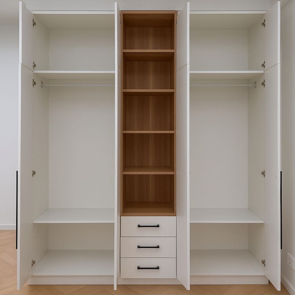 Распашной шкаф Den store Норд Вита, 200x240х50 см, белый, коричневый купить,NaN