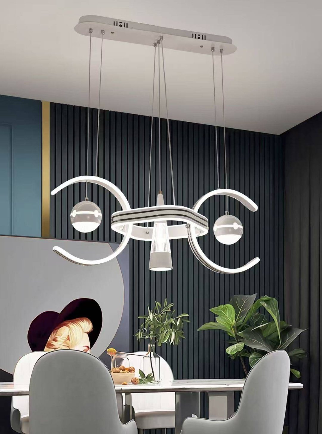 Люстра подвесная ABC LED, кол-во ламп: 5 шт купить,NaN