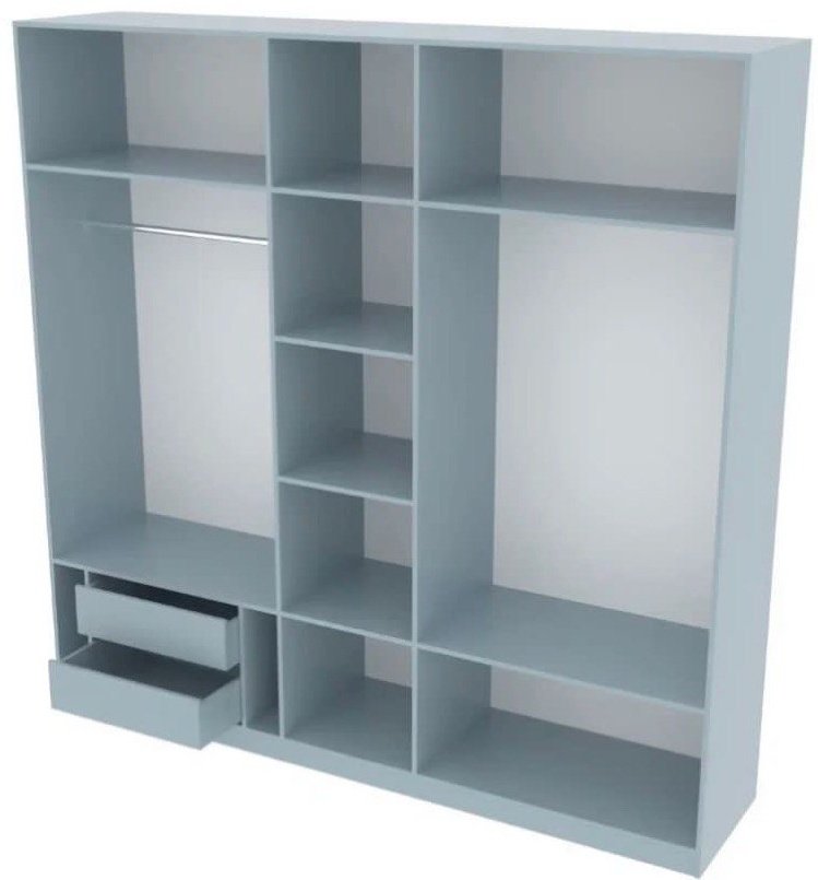 Распашной шкаф Den store Туран 549522, 225x217х50 см, белый купить,NaN