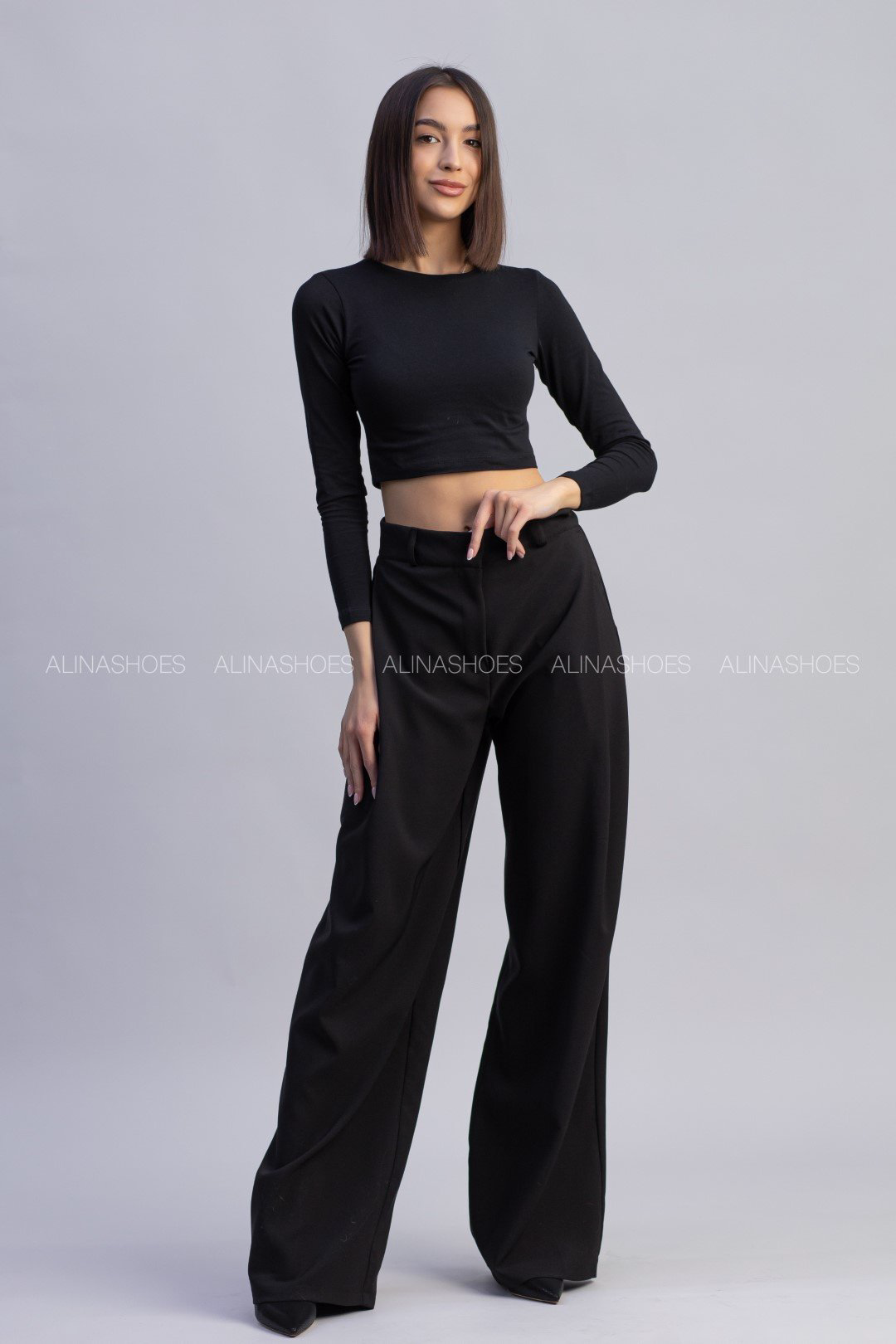 Повседневные брюки alinashoes черный купить,NaN