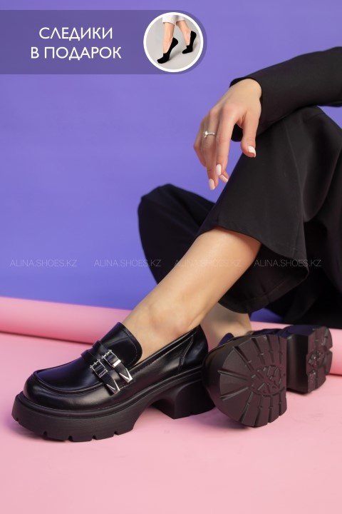Лоферы alinashoes black 36 купить,NaN