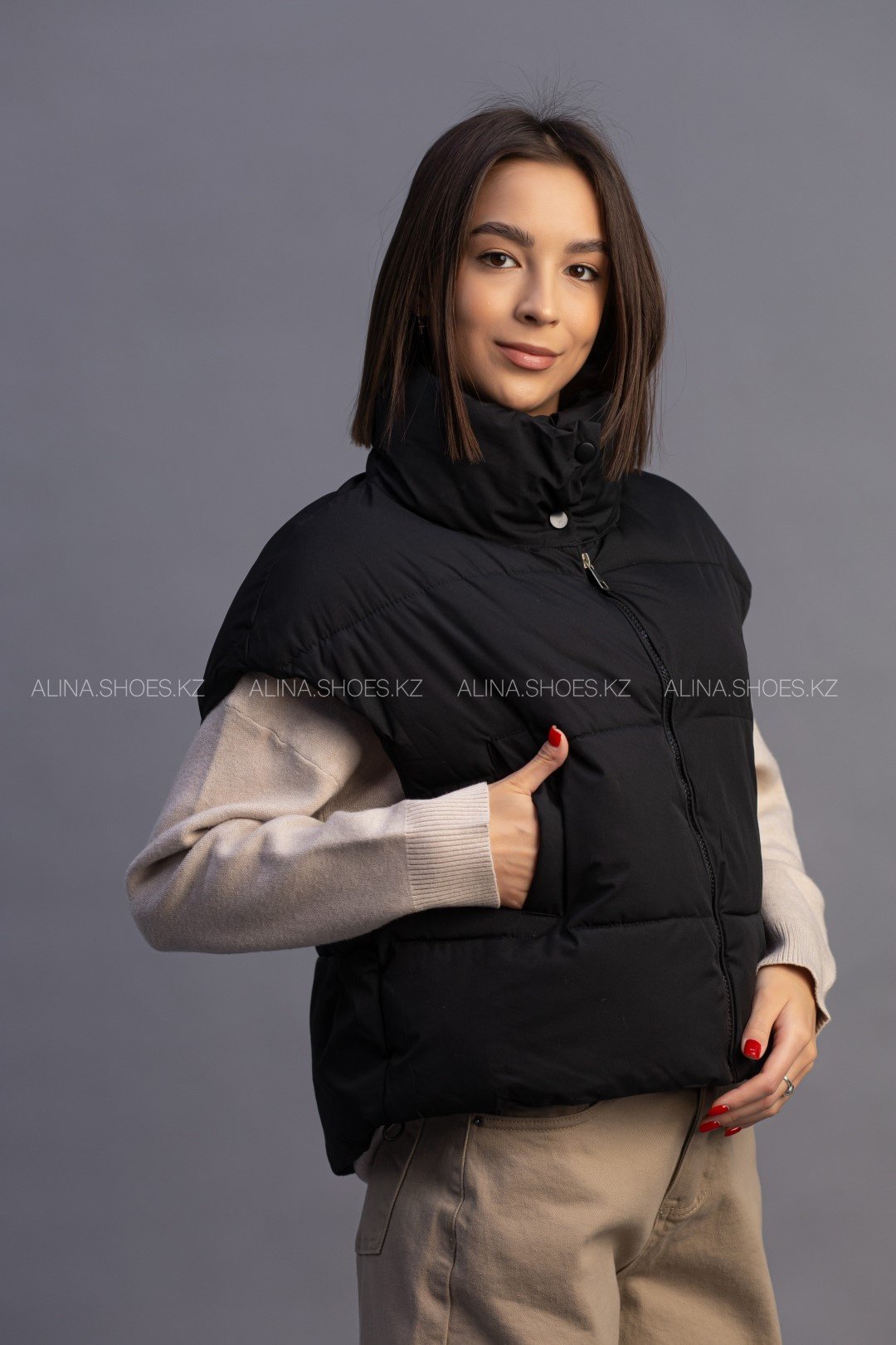 Жилет alinashoes черный купить,NaN